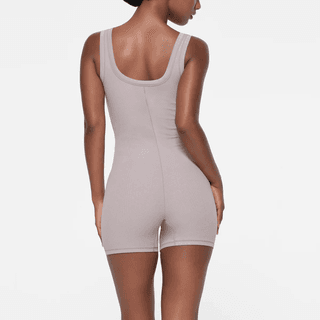 Skims SS24 Summer Collection Cotton Rib Onesie Jumpsuit OYSTER/Oyster