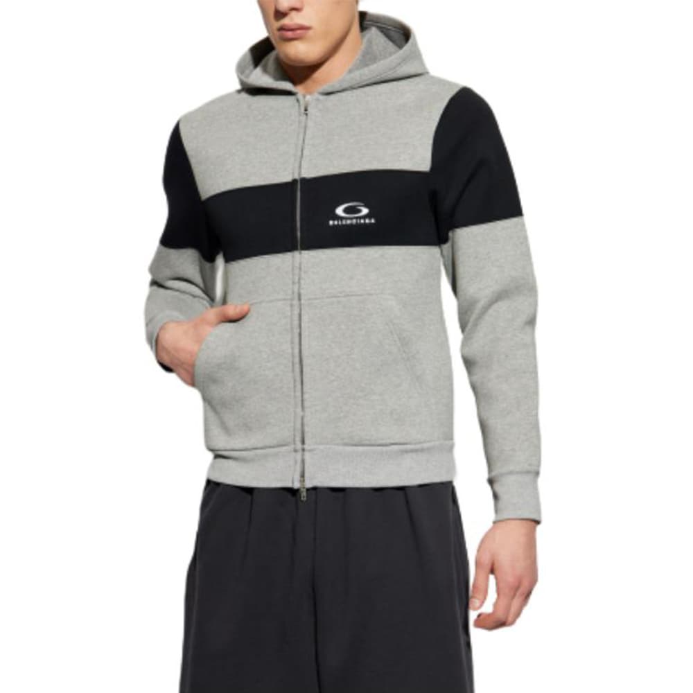 Balenciaga Logo Embroidered Zipped Hoodie