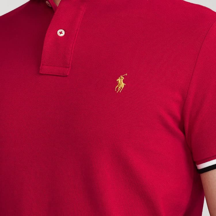 Polo Ralph Lauren Polo Shirt Custom Slim Fit Red