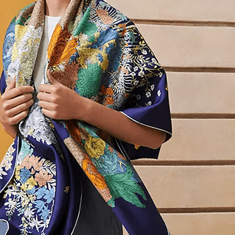HERMES Silk Blue