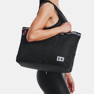 Under Armour Polyester Tote Bag, Shopping Bag, Shoulder Bag Black