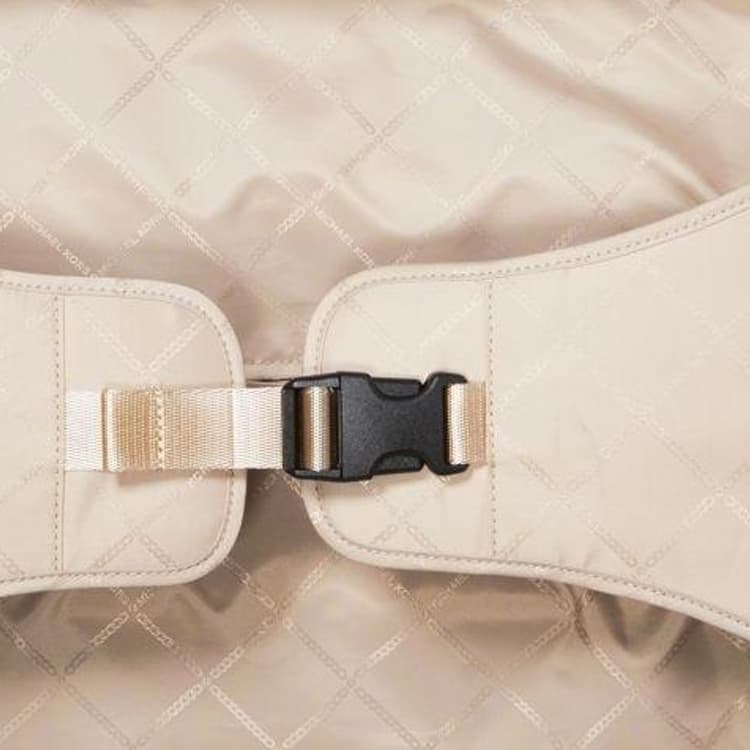 MICHAEL KORS Coated Canvas Suitcase For Checked Luggage Vanilla