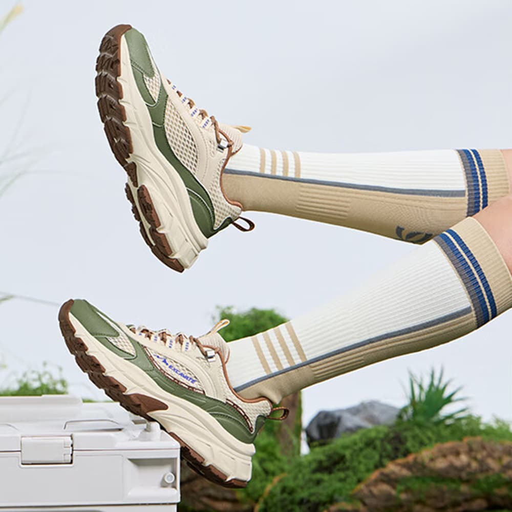 QIAODAN Breathable Outdoor Beige Green