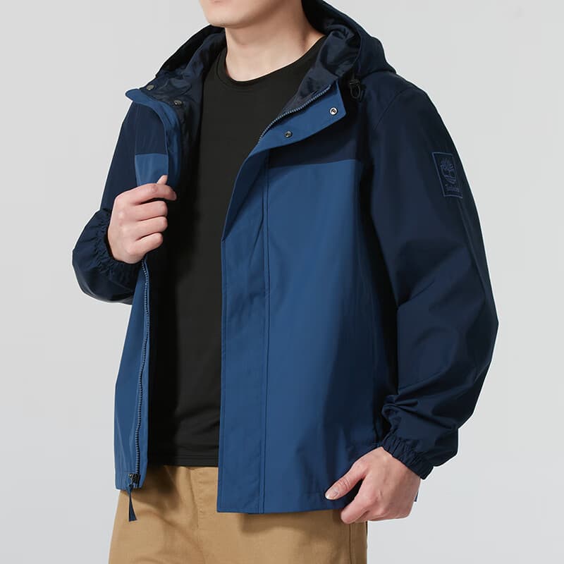 Timberland Waterproof, Windproof, Breathable Windbreaker Jacket Blue