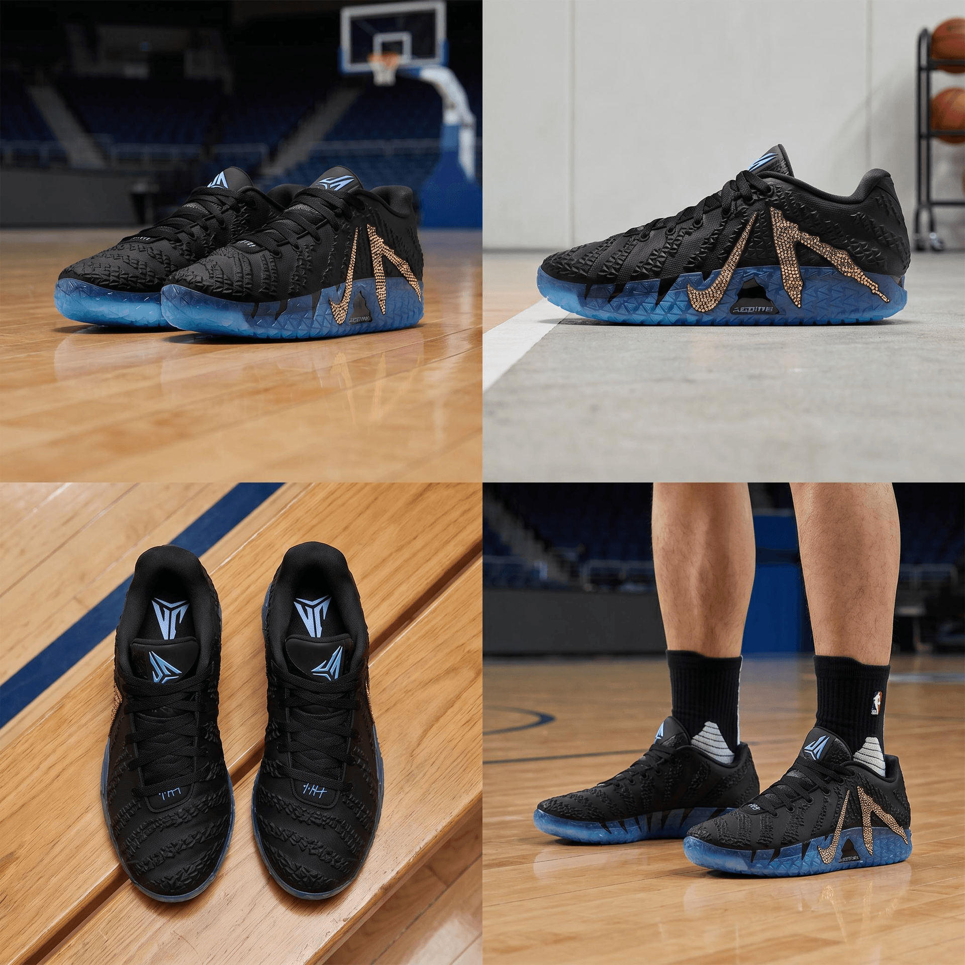 Nike x Swarovski Ja 3 Rebound Grip Black Blue
