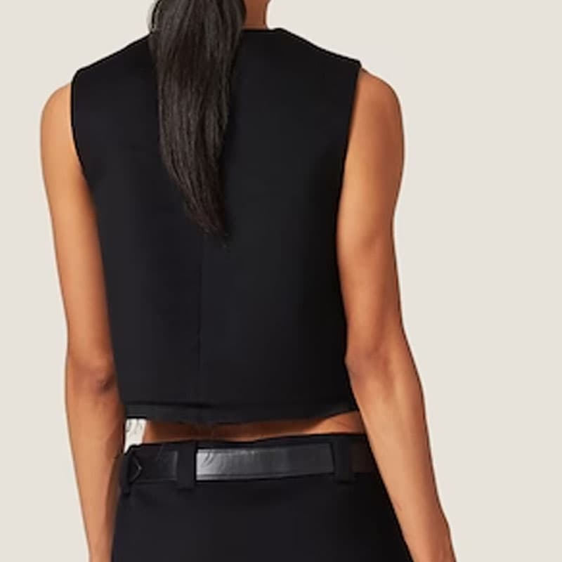 MIU MIU Tank Tops Black