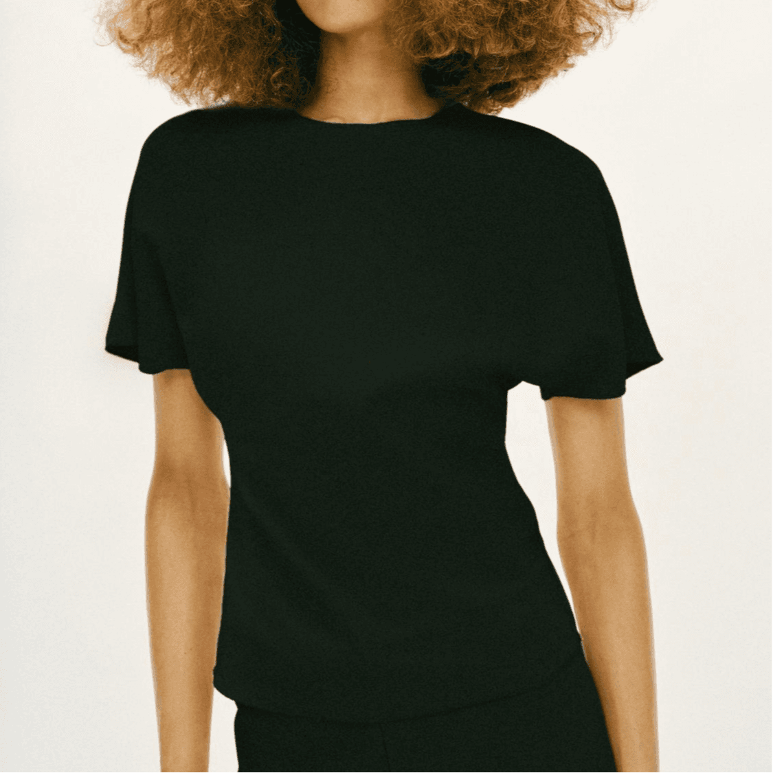ZARA TShirts Black Crew Neck