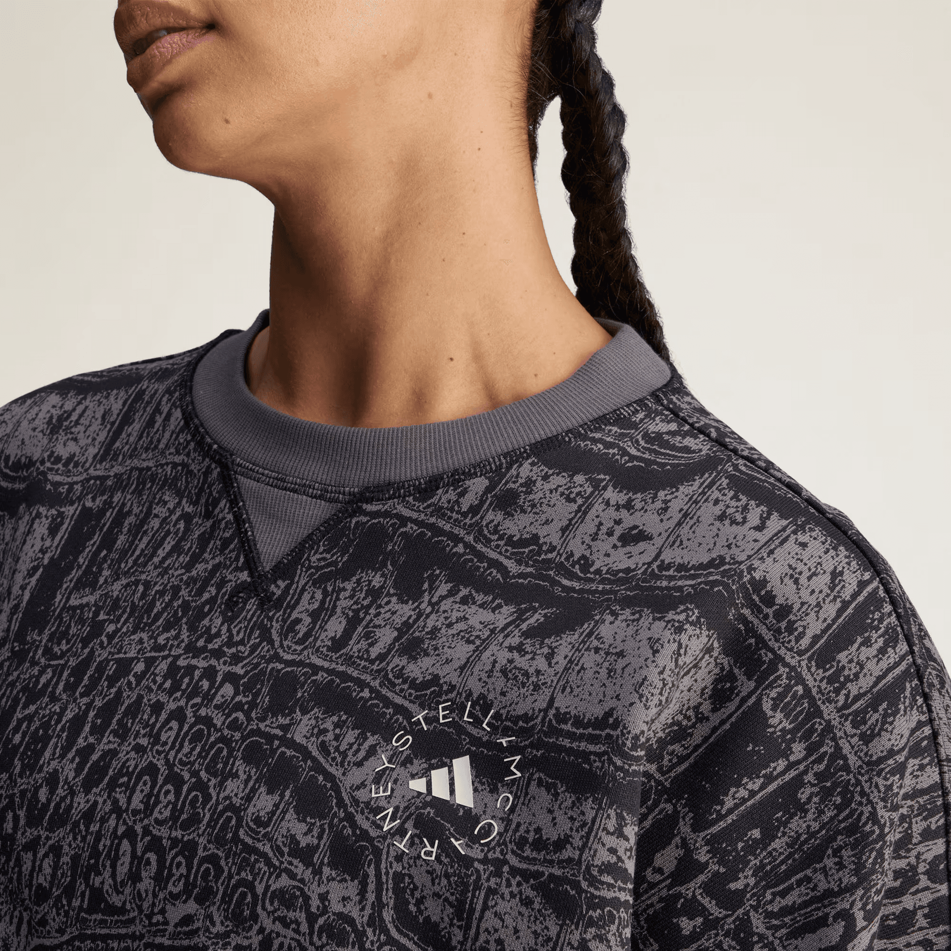 Adidas x Stella McCartney SS25 LOOSE PRINTED Sweatshirt