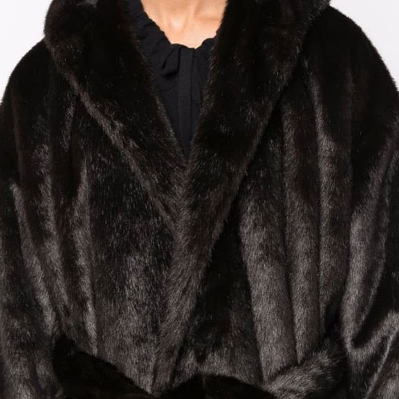 Balenciaga Furs Black Hooded Moderate