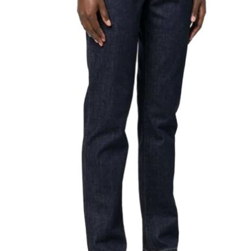 KENZO Asagao Straight Leg Mid Rise Jeans