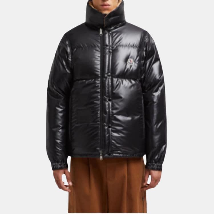 Moncler Verone Down Jacket Sand Beige Yellow/Black