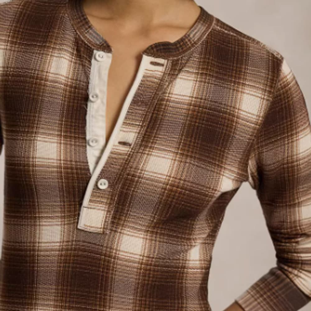Polo Ralph Lauren FW24 Long Sleeved Dress Classic Version Dark Plaid