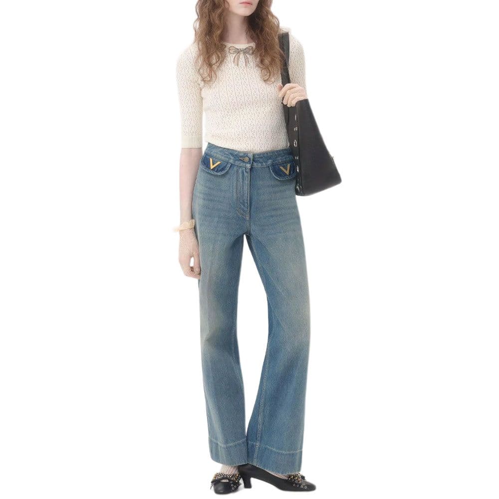 Valentino Garavani V Gold Jeans
