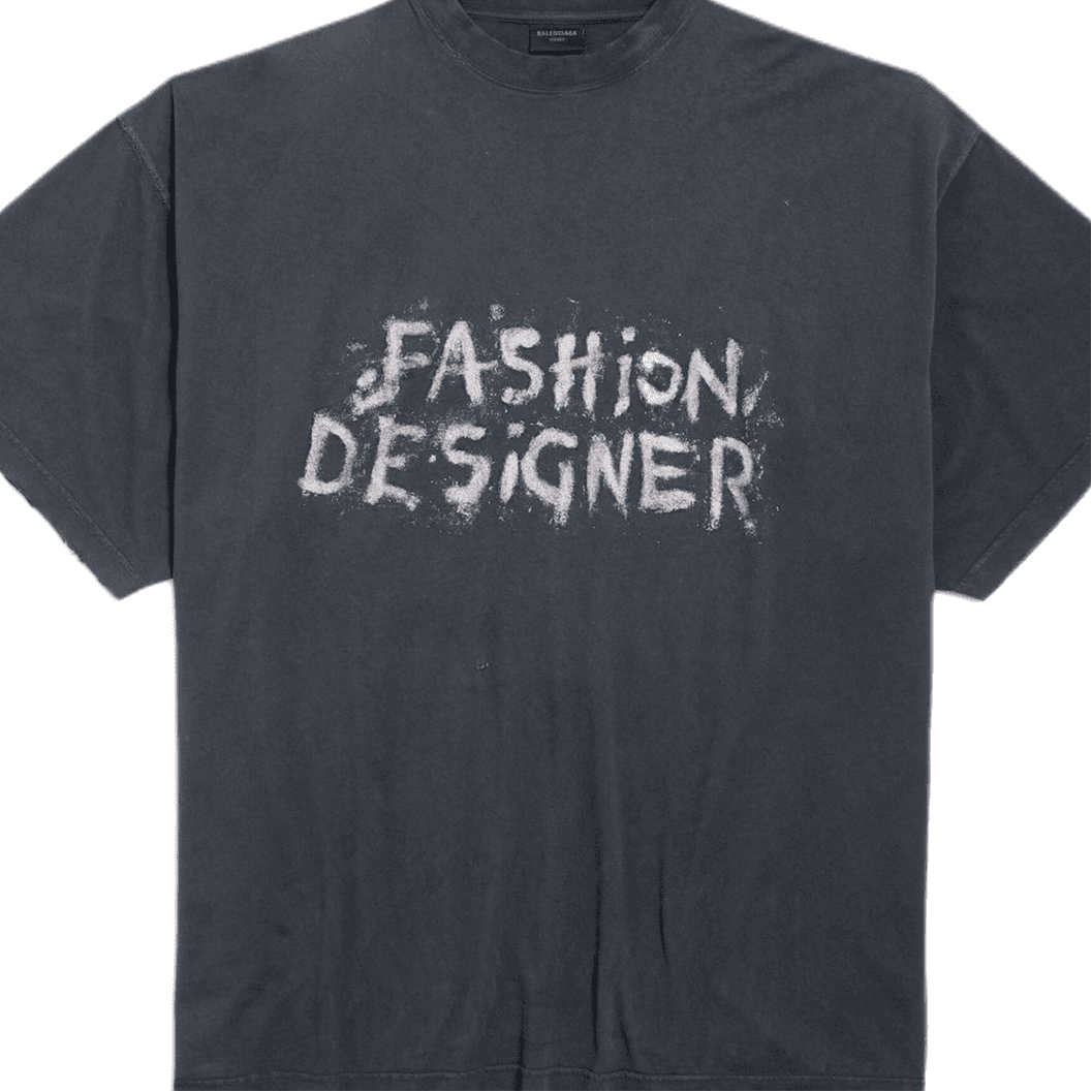 Balenciaga Designer Print Oversized T Shirt