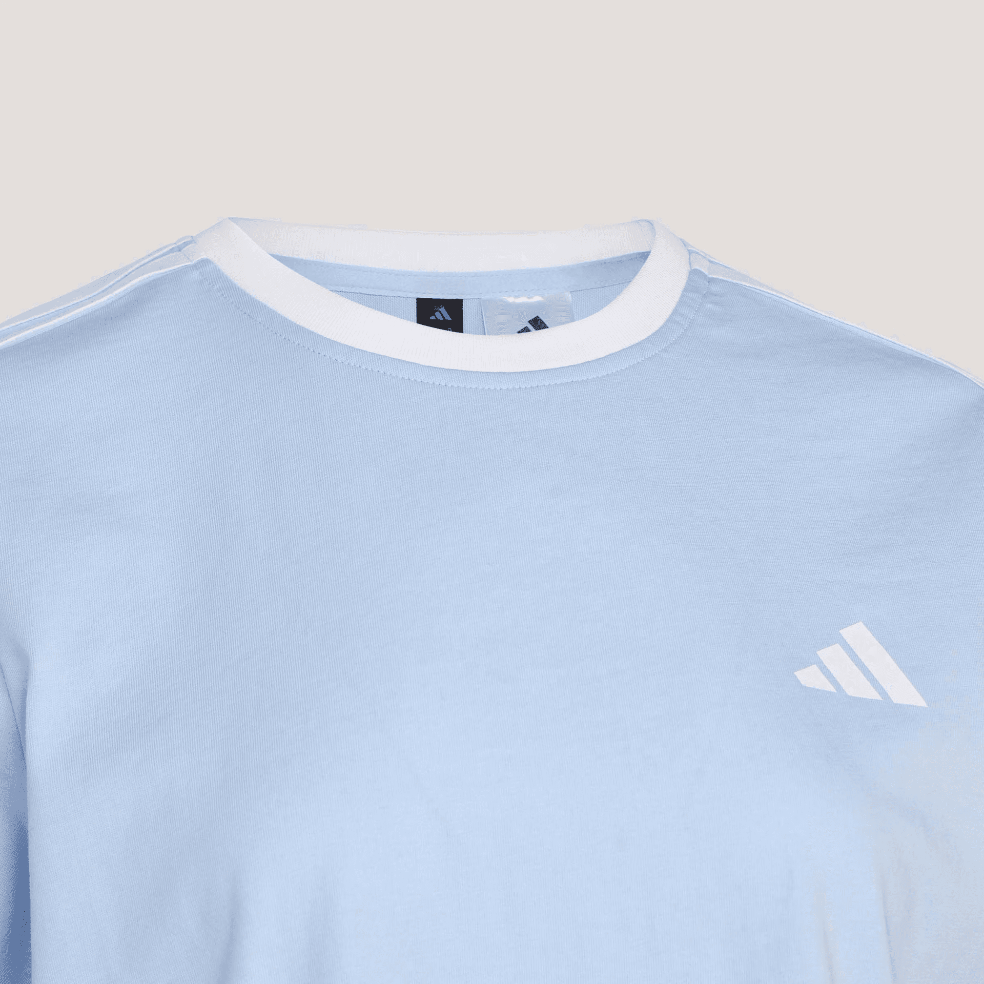 Adidas Dance TShirts Crystal Blue Crew Neck Moderate