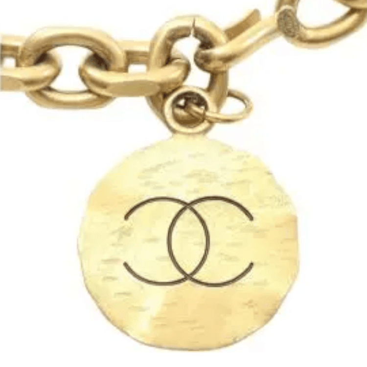 CHANEL Pre Owned 1986 1988 Coco Mark Chain Belt