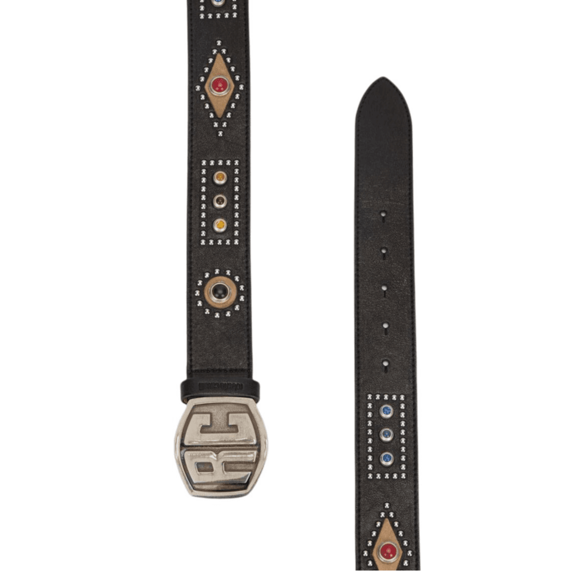 Roberto Cavalli stonestudded buckle belt