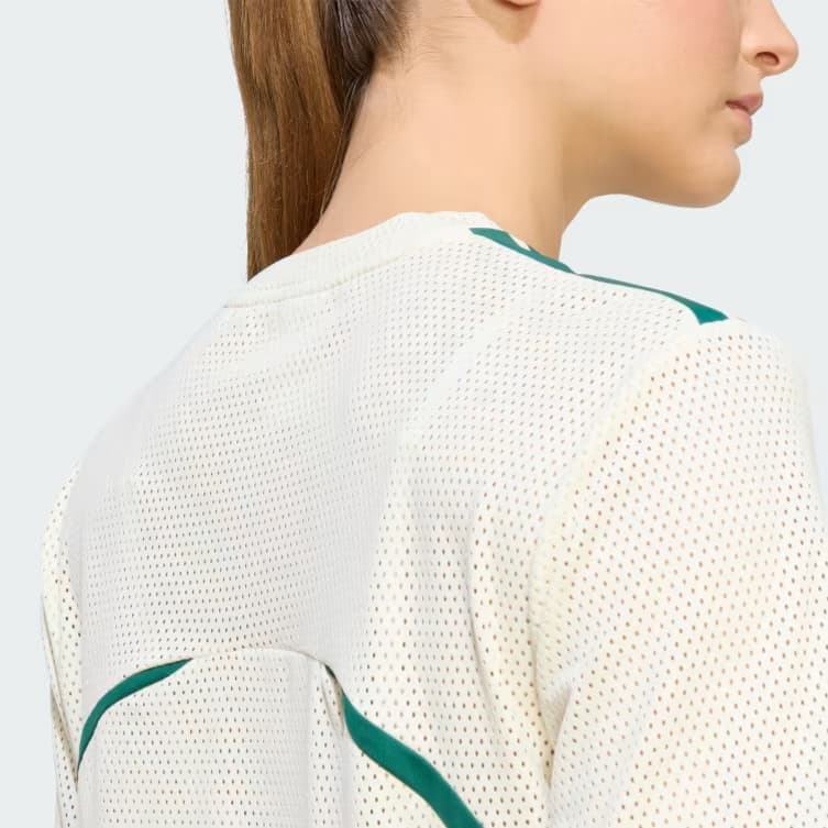 Adidas Hyperglam Ivory White Crew Neck Moderate