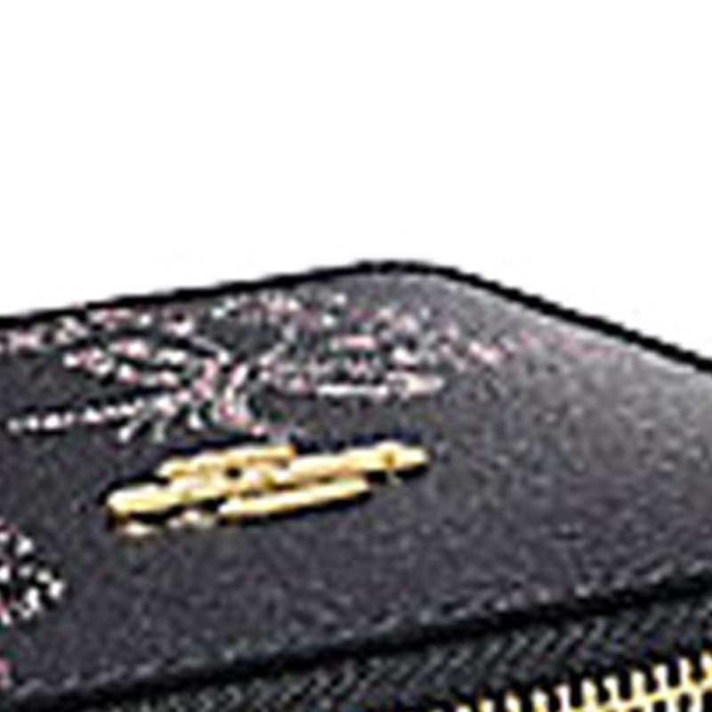 COACH Bo Coated Canvas With Smooth Box, Storage Box Black & Pink