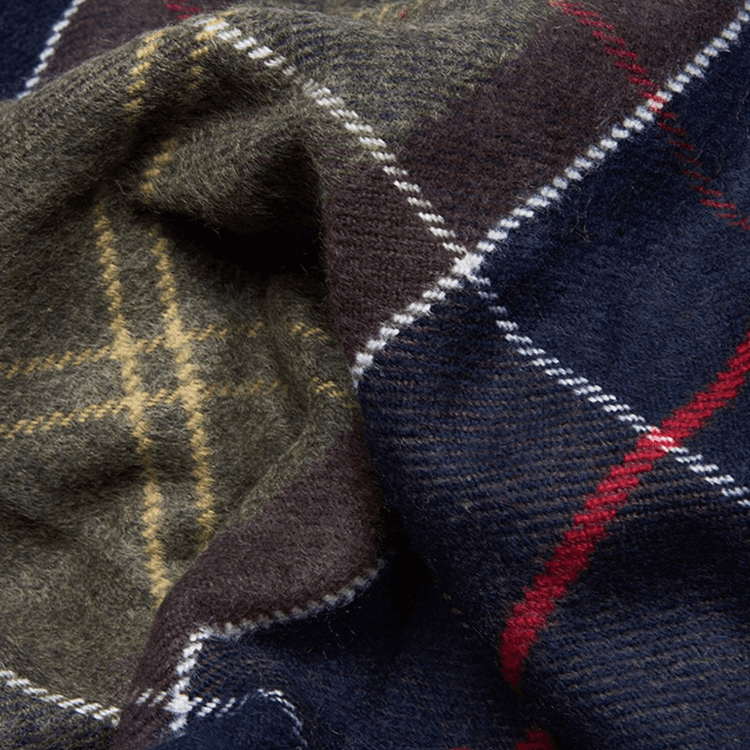 BARBOUR Acrylic Shawls Olive Green