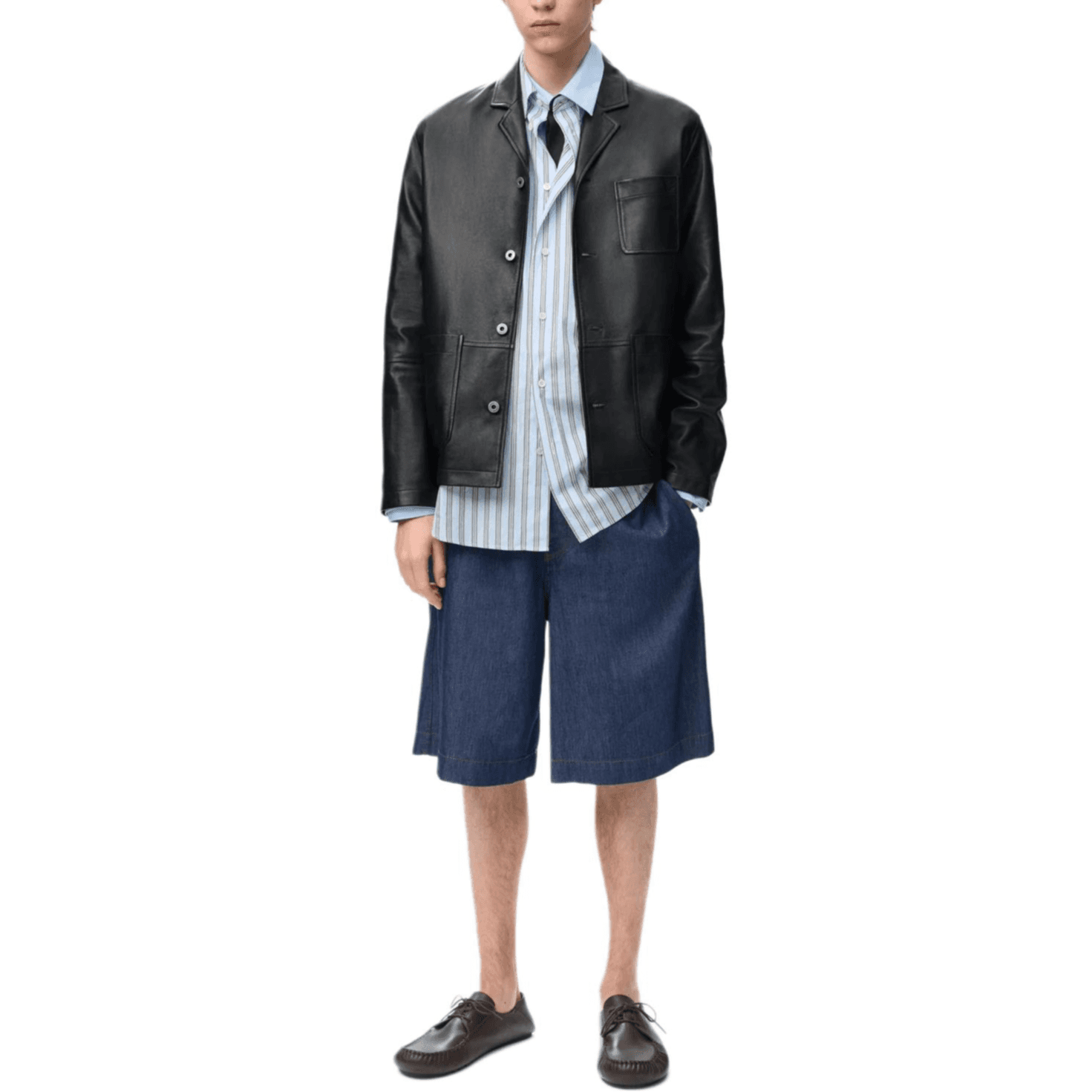 LOEWE Jackets Black Lapel Moderate Straight Fit