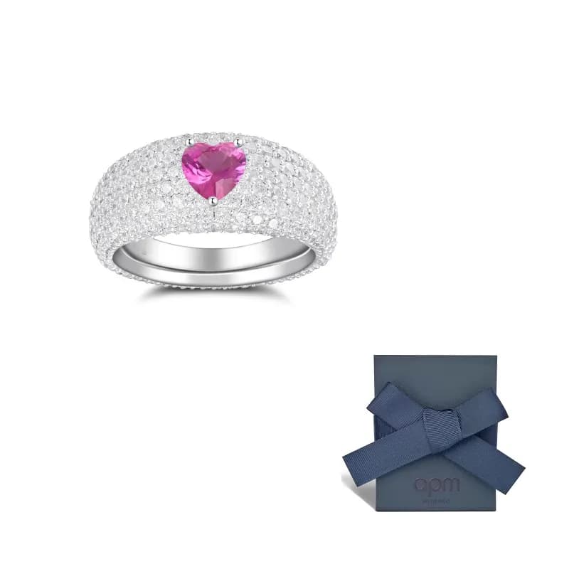Apm Monaco ETERNELLE 925 Sterling Silver Rings Silver