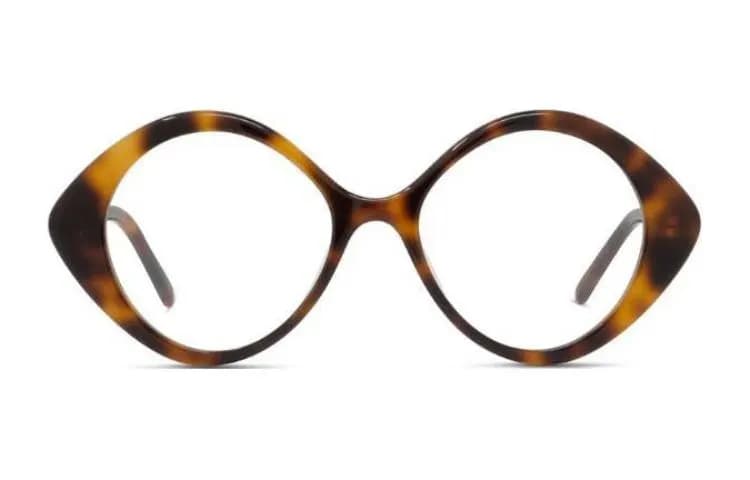 LOEWE Acetate Round Eyeglass Frames Tortoiseshell Tortoiseshell