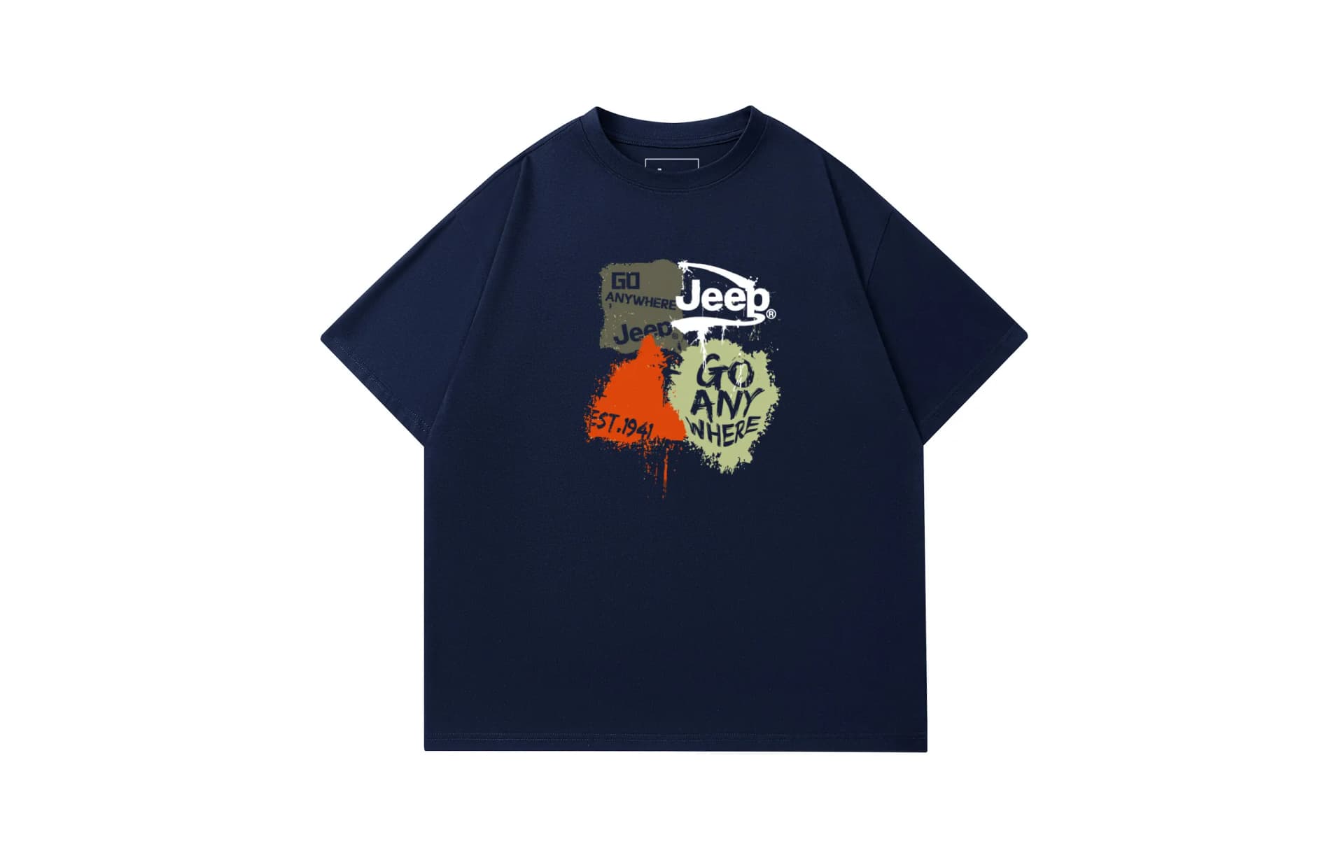 Jeep Wrangler Leisure Series T Shirt Navy Blue