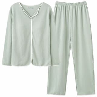 HUANQIU Pajama Set Light Green