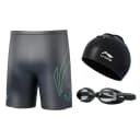 Clothing Sets (Swimming Shorts+Swim Goggles+Swimming Cap)