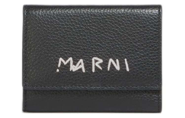 MARNI Calfskin Key Pouch Black Basic Set (Bag+Dust Bag)