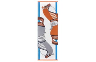 HERMES Silk Men Mixed Gray/Caramel/Gray
