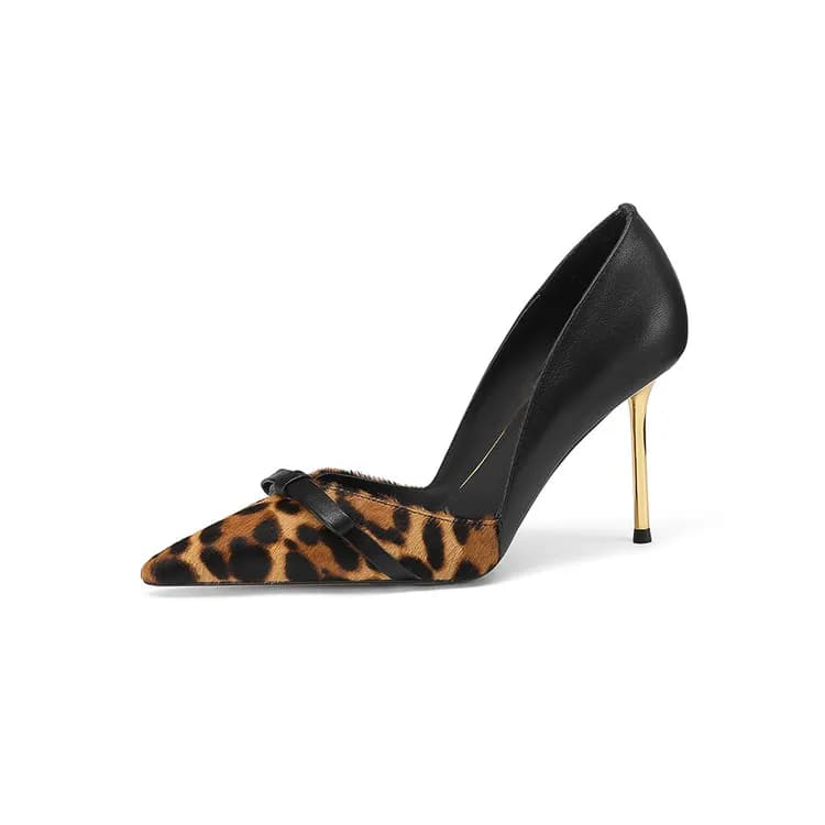 Su Yanjiao Slim Heel Leopard Print Leopard Print