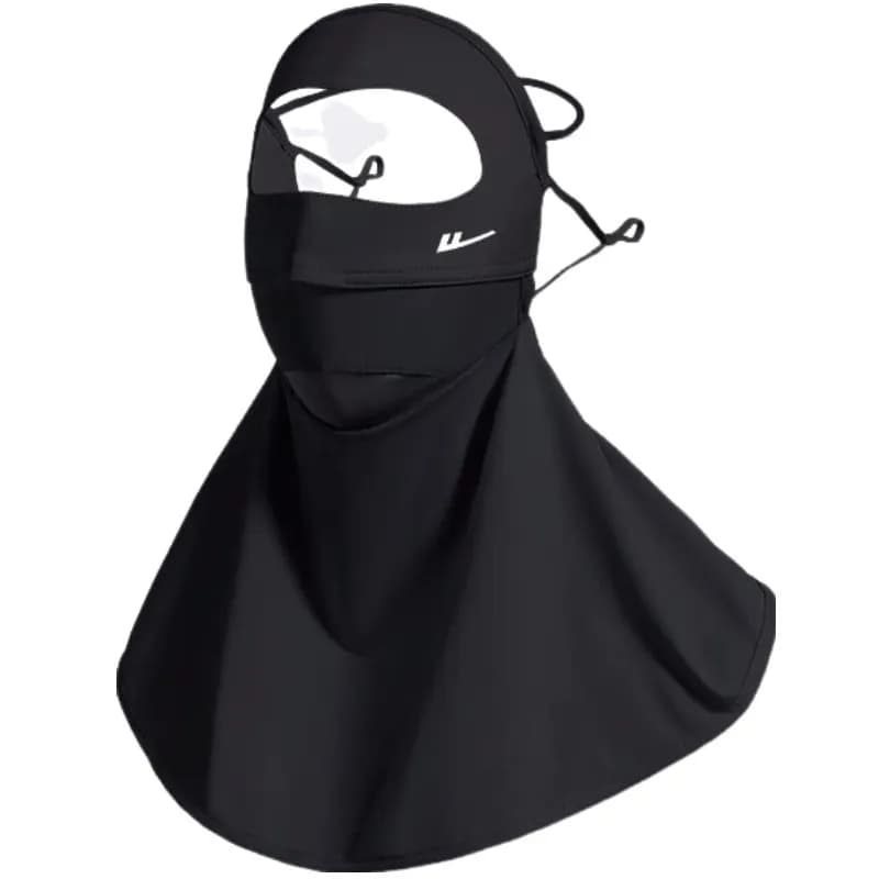 Warrior Polyamide Sun Protection Masks Elegant Gray/Cloud Charcoal Black Cloud Charcoal Black[Full Face Neck Protection]