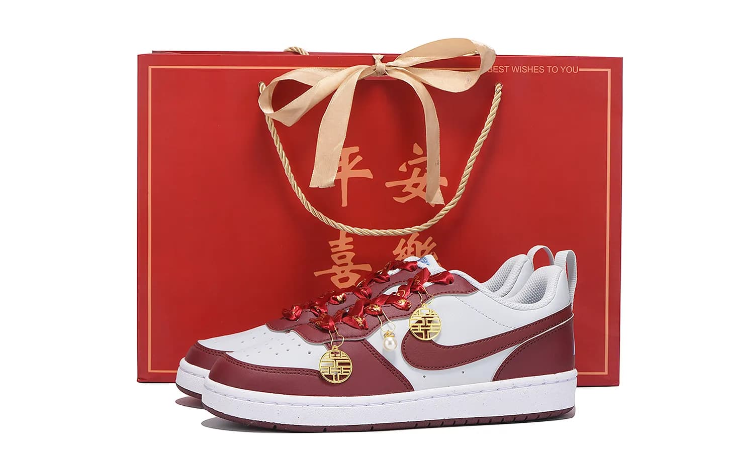 Nike Court Borough Red White Red White