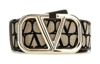 Valentino Toile Iconographe VLogo Plaque Belt