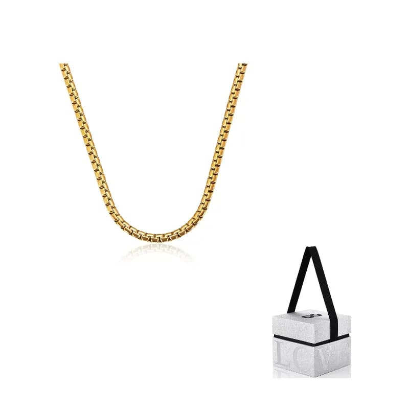 Gold Flat Keel Chain