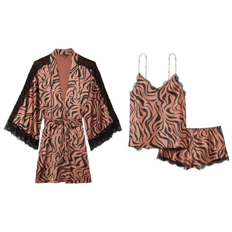 Victoria's Secret Pajama Set Brown Set (Brown)
