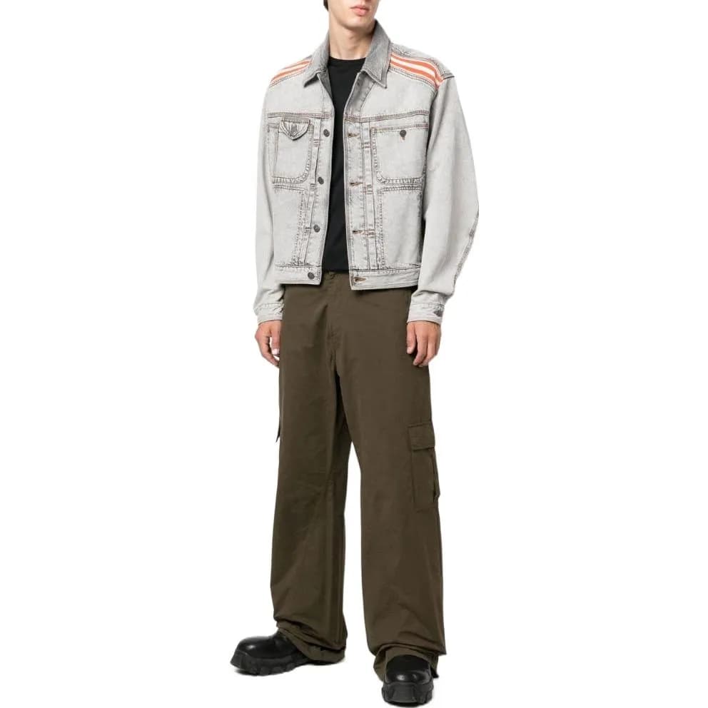 DIESEL Denim Jackets Light Gray