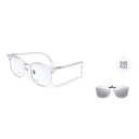 Transparent White+Sunglasses Clipon Lens Combination