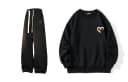 Black (top) + Black (pants)