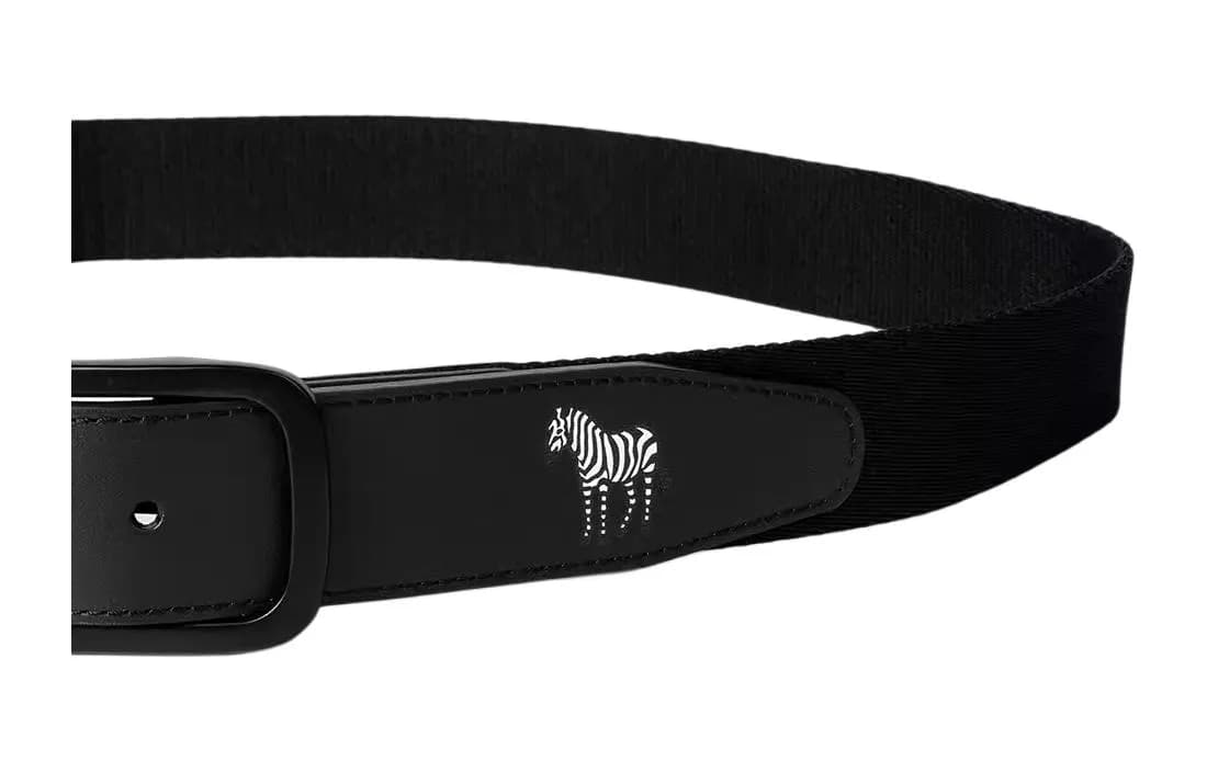Paul Smith Zebra Logo Belt Black