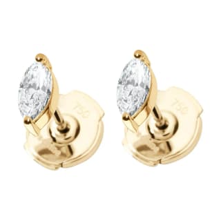 Redline Diamond Stud Earrings Gold