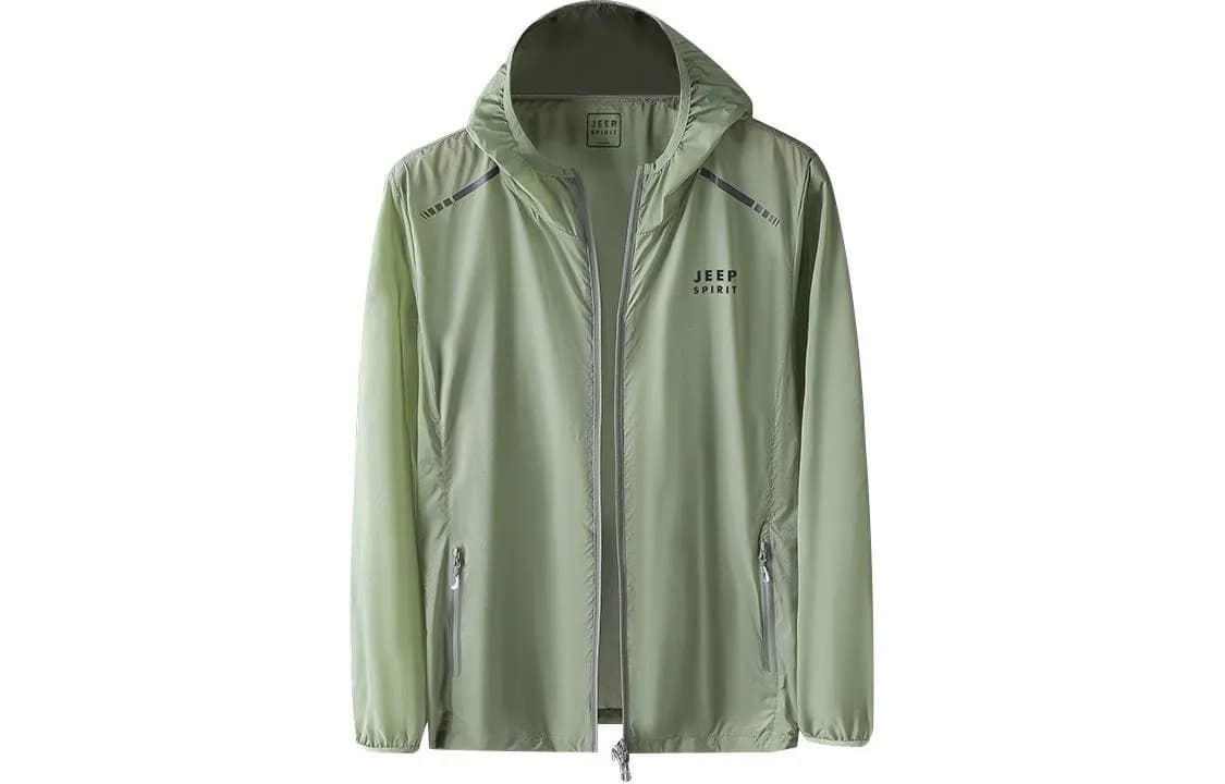 JEEP SPIRIT Super Light Breathable Quick Dry Sun Protection Clothing Pea Green