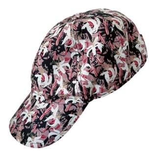 CHANEL Mulberry Silk Baseball Caps Pink