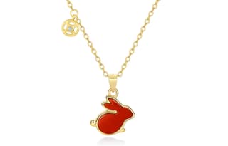 STYLEJING S925 Silver Collarbone Chain Red