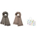 2 Pack (Coffee+Gray Brown) Butterfly Box