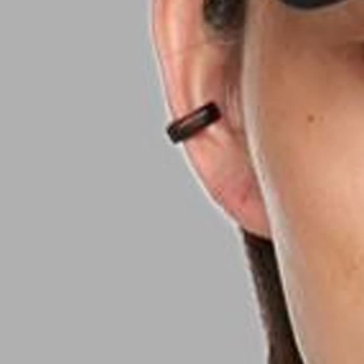 GIVENCHY Brass ClipOn Earrings Men Black