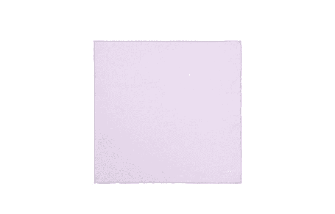 Lanvin LogoPrint Pocket Square Purple