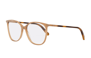 DIOR Acetate Cat Eye Eyeglass Frames Beige